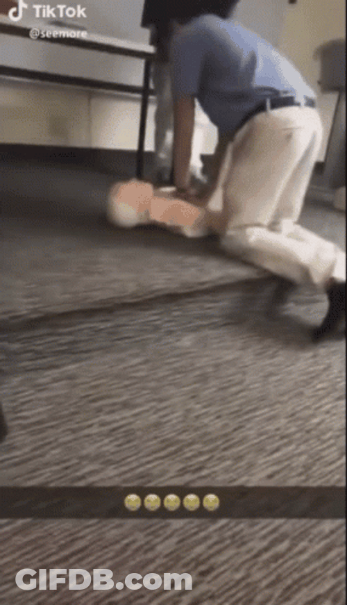Man Funnily Performing Cpr GIF
