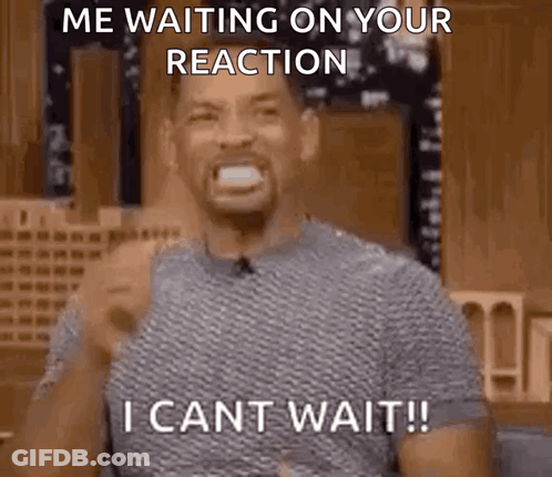 Man Funny Face Saying I Can't Wait GIF