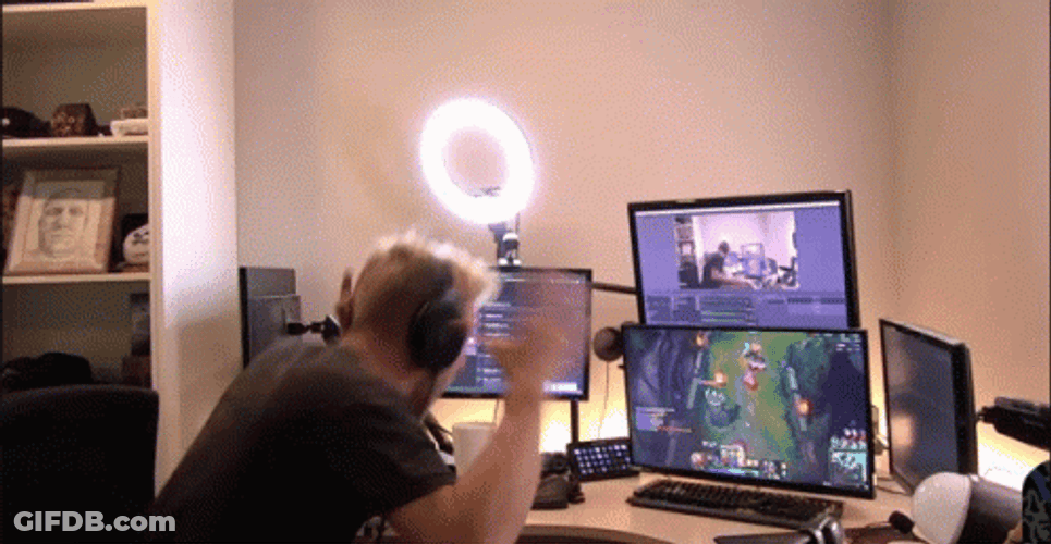 Man Gamer Feeling Angry GIF