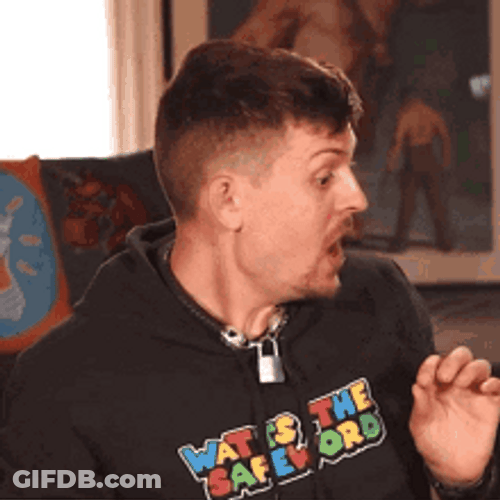 Man Gasping And Closing Mouth GIF