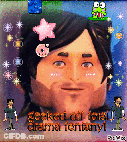Man Geeked Off Total Drama Fentanyl GIF