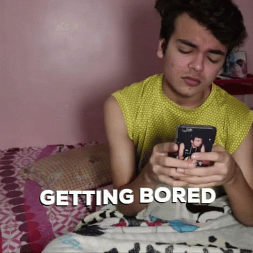 Man Getting Bored GIF