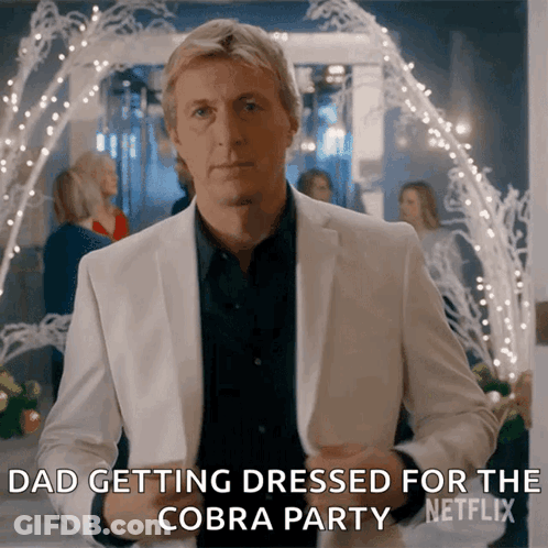 Man Getting Dressed For Netflix Party GIF