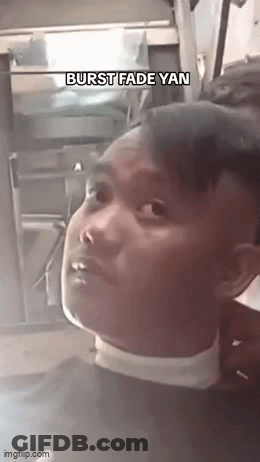 Man Getting Haircut In Barbershop GIF