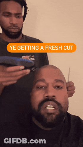 Man Getting Haircut GIF
