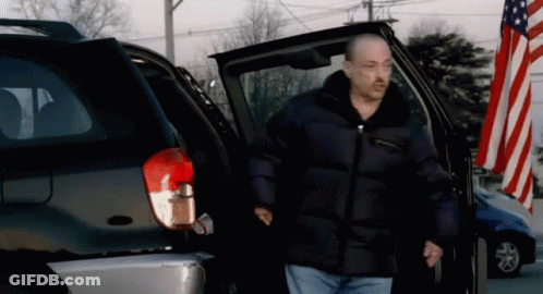 Man Getting Out Of Car With Door Open GIF