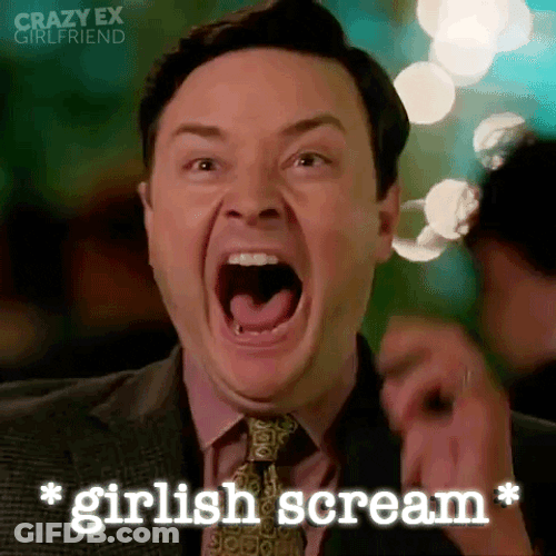 Man Girlish Scream GIF