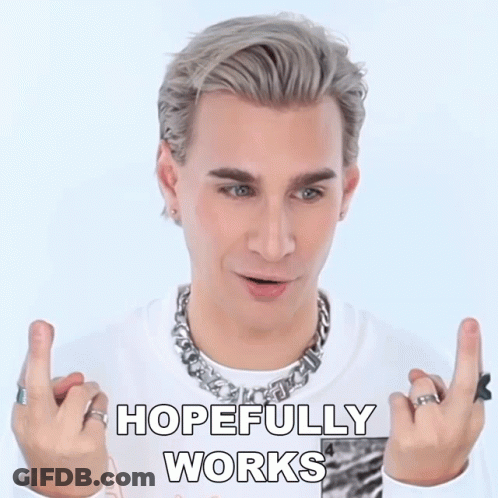 Man Giving Middle Finger Hopefully Works GIF