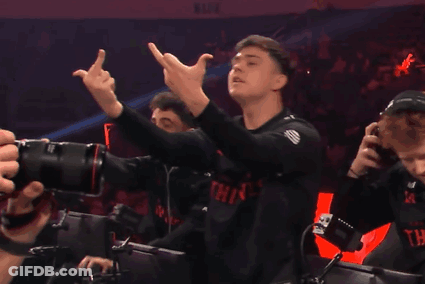 Man Giving Middle Finger In Black AT&T Shirt GIF