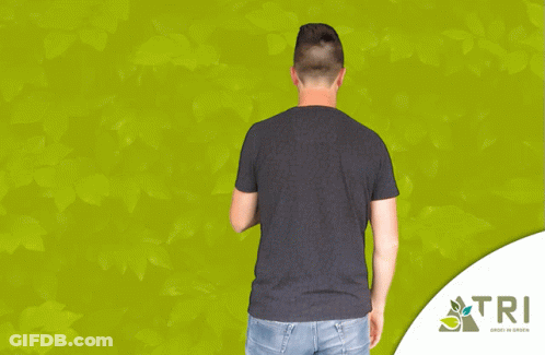 Man Giving OK Sign In Front Of Green Background GIF