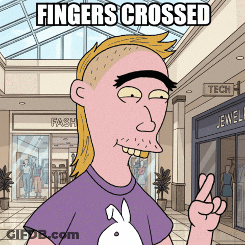 Man Giving Peace Sign Fingers Crossed GIF