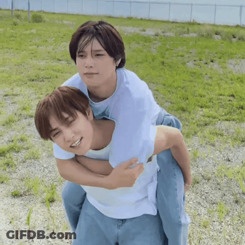 Man Giving Piggyback Ride GIF