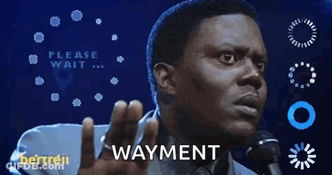 Man Giving Speech At Microphone Saying Wayment GIF