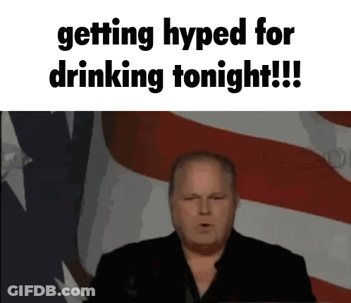 Man Giving Speech Before American Flag Getting Hyped For Drinking Tonight GIF