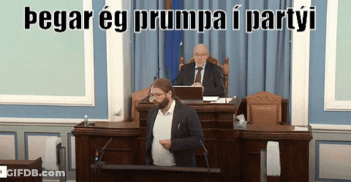 Man Giving Speech In Courtroom GIF