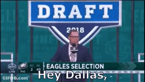 Man Giving Speech In Front Of Draft Sign GIF
