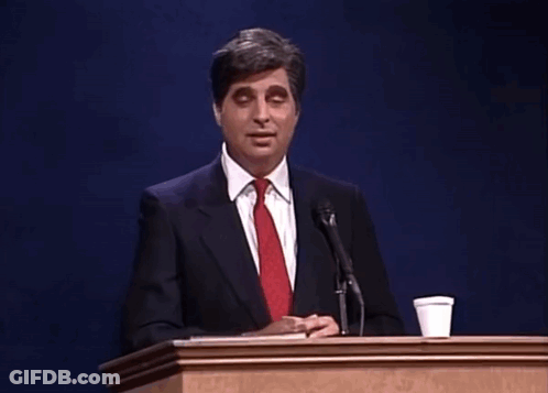 Man Giving Speech Saying I Can't Believe I'm Losing To This Guy GIF