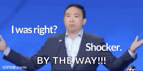 Man Giving Speech Saying I Was Right Shocker And By The Way GIF