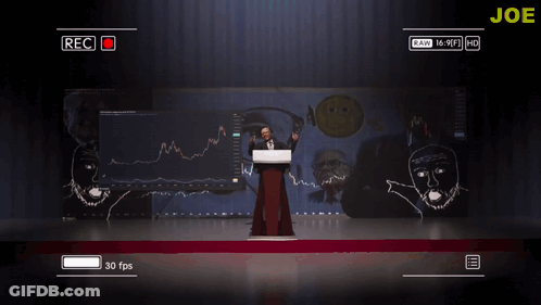 Man Giving Speech With Joe Text GIF