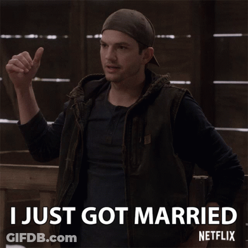Man Giving Thumbs Up I Just Got Married GIF