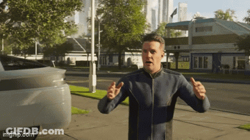 Man Giving Thumbs Up In Front Of Building Imgflip GIF