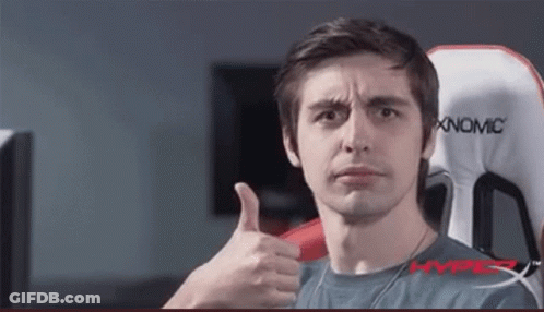 Man Giving Thumbs Up In Xnomic Chair GIF