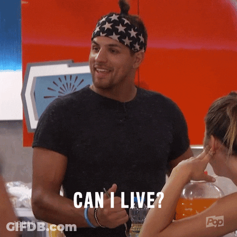 Man Giving Thumbs Up Saying Can I Live GIF