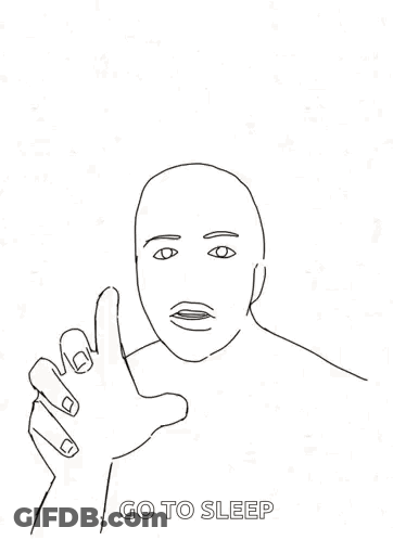 Man Giving Thumbs Up Saying Go To Sleep GIF