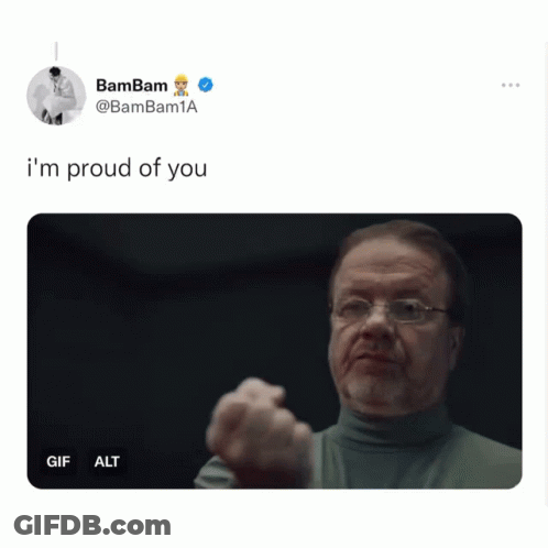 Man Giving Thumbs Up Saying I'm Proud Of You GIF
