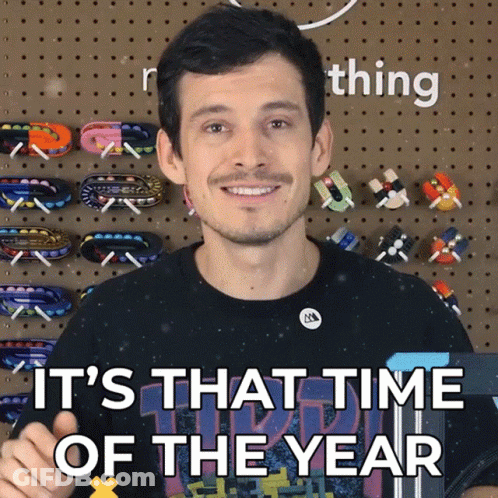 Man Giving Thumbs Up Saying It's That Time Of The Year GIF