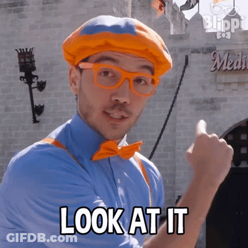 Man Giving Thumbs Up Saying Look At It GIF