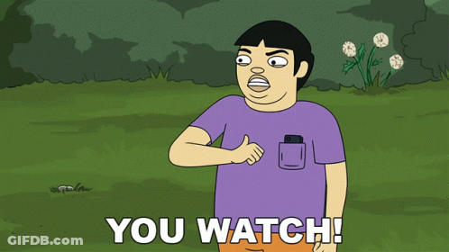 Man Giving Thumbs Up Saying You Watch GIF