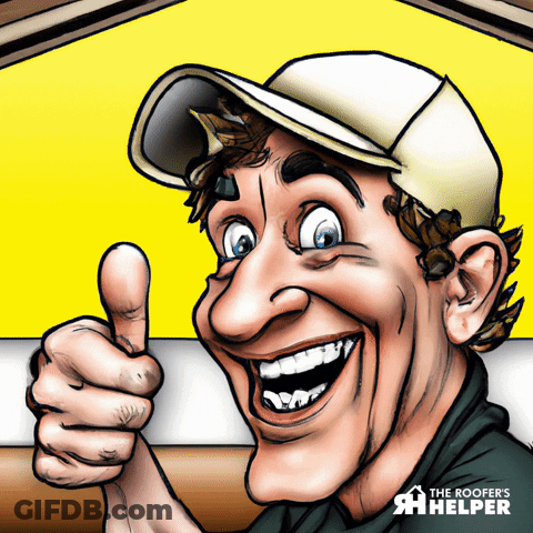 Man Giving Thumbs Up The Roofer's Helper GIF