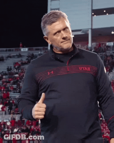 Man Giving Thumbs Up Wearing Utah Shirt GIF