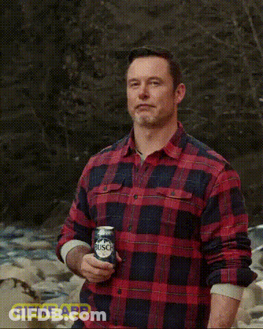 Man Giving Thumbs Up With Beer Can GIF
