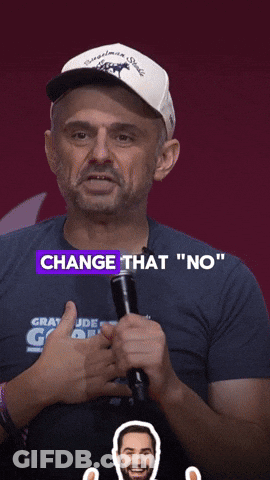 Man Giving Thumbs Up With Change That No Behind Him GIF