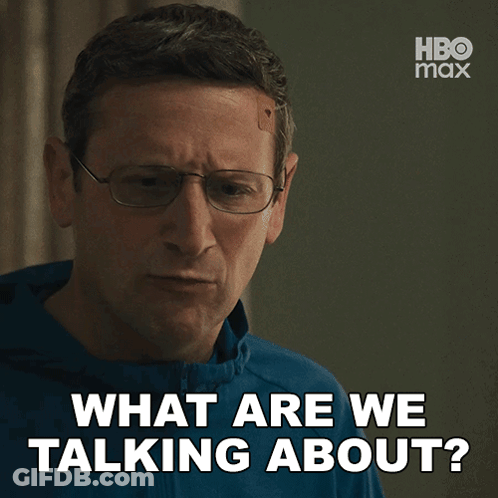 Man Glasses Bandage What Are We Talking About GIF