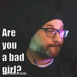 Man Glasses Beanie Funny Face Are You A Bad Girl GIF
