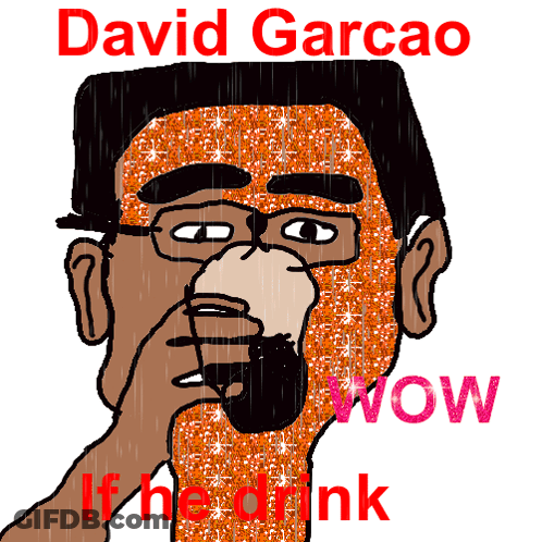 Man Glasses Beard Says David Garcao If He Drink GIF
