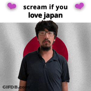 Man Glasses Beard Scream If You Love Japan GIF