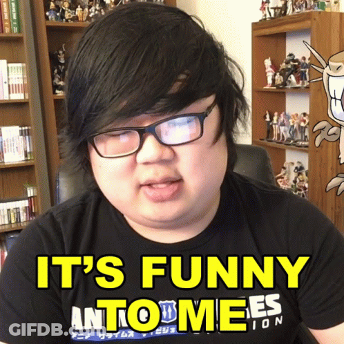 Man Glasses Black Shirt It's Funny Into Mees GIF