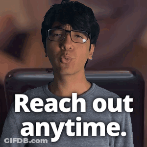 Man Glasses Blowing Kiss Reach Out Anytime GIF
