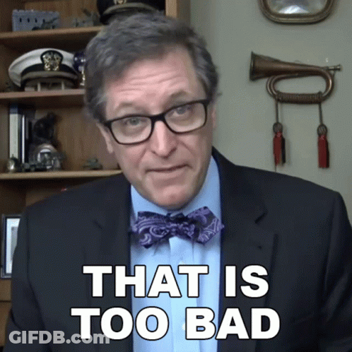 Man Glasses Bow Tie That Is Too Bad GIF