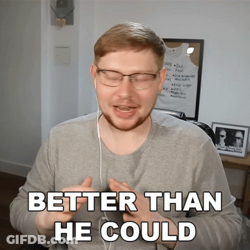 Man Glasses Earbuds Says Better Than He Could GIF