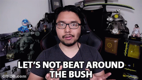 Man Glasses Headphones Let's Not Beat Around Bush GIF