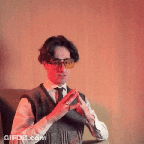 Man Glasses Vest But I Don't Make Rules GIF