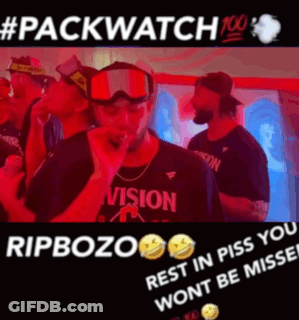 Man Goggles Vision Rest In Piss Shirt GIF
