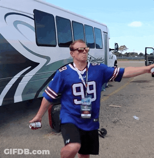Man Going Wild Go Bills GIF