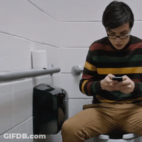 Man Got A Sigh Of Relief GIF