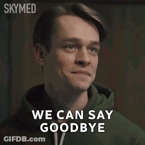Man Green Hoodie Says We Can Say Goodbye GIF